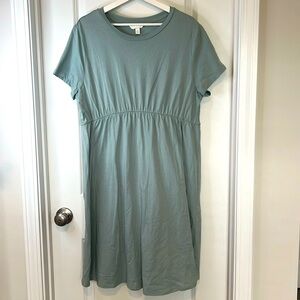 H&M Mini Dress in Soft Green